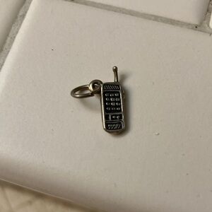 Sterling Silver Cell Phone Charm Pendant